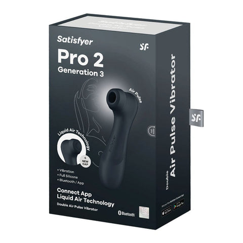 Satisfyer Pro 2 Generation 3 Clitoral Massager with App Control Vibrator - Clit Ticklers and Pulsators
