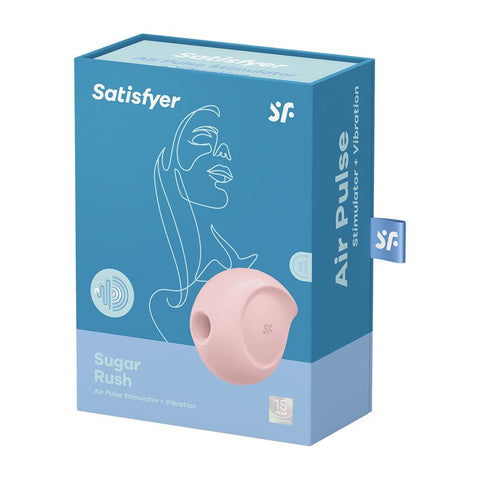Satisfyer Sugar Rush Air Pulse Clitoral Vibrator with Dual Motor Technology - Clit Ticklers and Pulsators