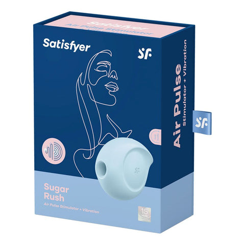 Satisfyer Sugar Rush Air Pulse Clitoral Vibrator with Dual Motor Technology - Clit Ticklers and Pulsators