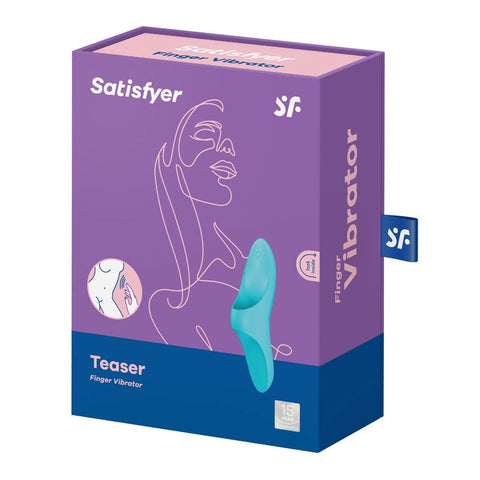 Satisfyer Teaser 12 Functions Adult Finger Vibrator with Waterproof Design - Realistic Dildos