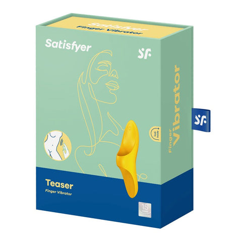 Satisfyer Teaser 12 Functions Adult Finger Vibrator with Waterproof Design - Realistic Dildos