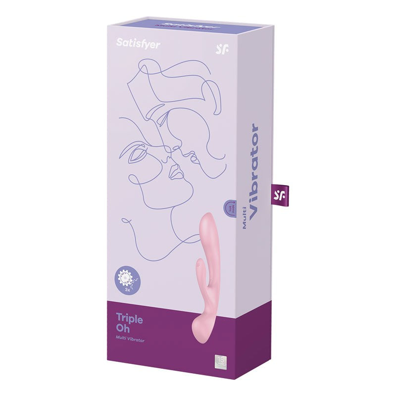 Satisfyer Triple Oh Massager and Rabbit Vibrator with Triple Motor Design - - Personal Massagers