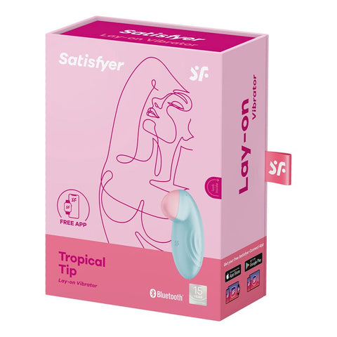 Satisfyer Tropical Tip Layon Multi Functions Clitoral Vibrator App Connected - G-Spot Vibrators