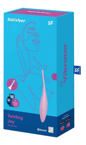 Satisfyer Twirling Joy App Controlled Circulating Vibrator with Smart Features - Bullet Vibrators
