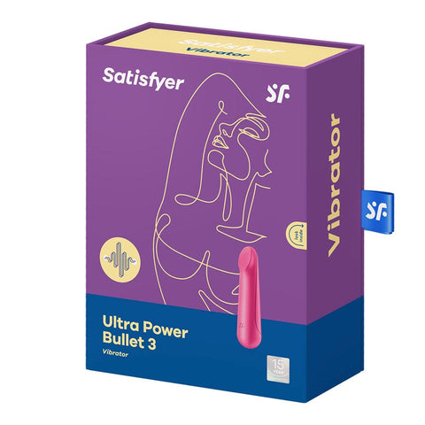 Satisfyer Ultra Power Bullet 3 Waterproof Clitoral Vibrator IPX7 Rated - Bullet Vibrators