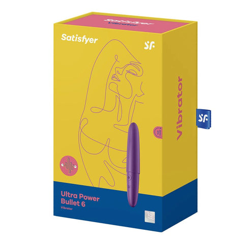 Satisfyer Ultra Power Bullet 6 Waterproof Mini Vibrator 12 Functions Clitoral - Bullet Vibrators