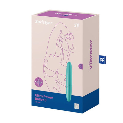 Satisfyer Ultra Power Bullet 6 Waterproof Mini Vibrator 12 Functions Clitoral - Bullet Vibrators