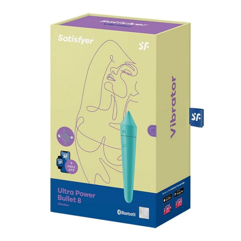 Satisfyer Ultra Power Bullet 8 App Controlled Clitoral Vibrator with Smart Tech - Bullet Vibrators