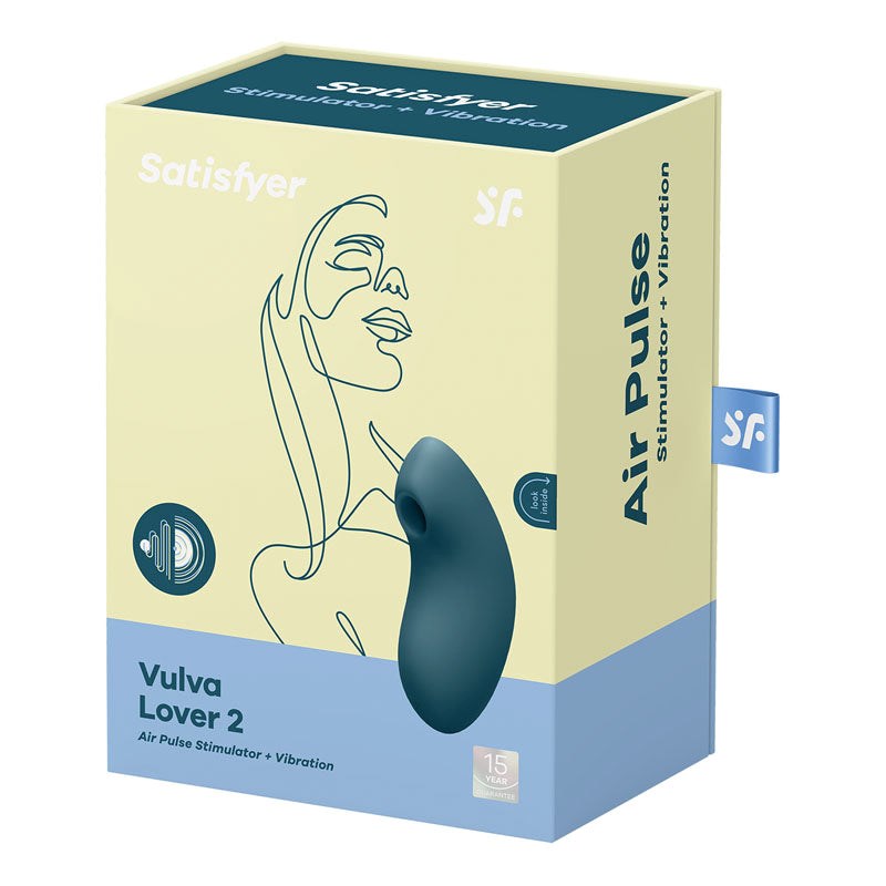 Satisfyer Vulva Lover 2 Clitoral Vibrator with Air Pulse Waves and Dual Motors - - G-Spot Vibrators