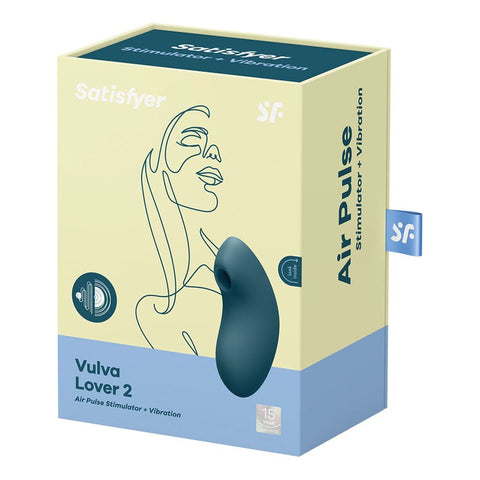 Satisfyer Vulva Lover 2 Clitoral Vibrator with Air Pulse Waves and Dual Motors - G-Spot Vibrators