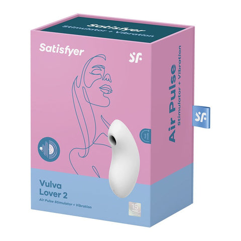Satisfyer Vulva Lover 2 Clitoral Vibrator with Air Pulse Waves and Dual Motors - G-Spot Vibrators