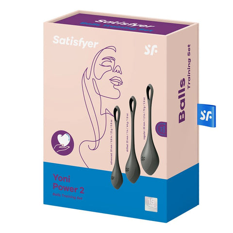 Satisfyer Yoni Power 2 Silicone Kegel Exerciser Balls Progressive Training - Bullet Vibrators