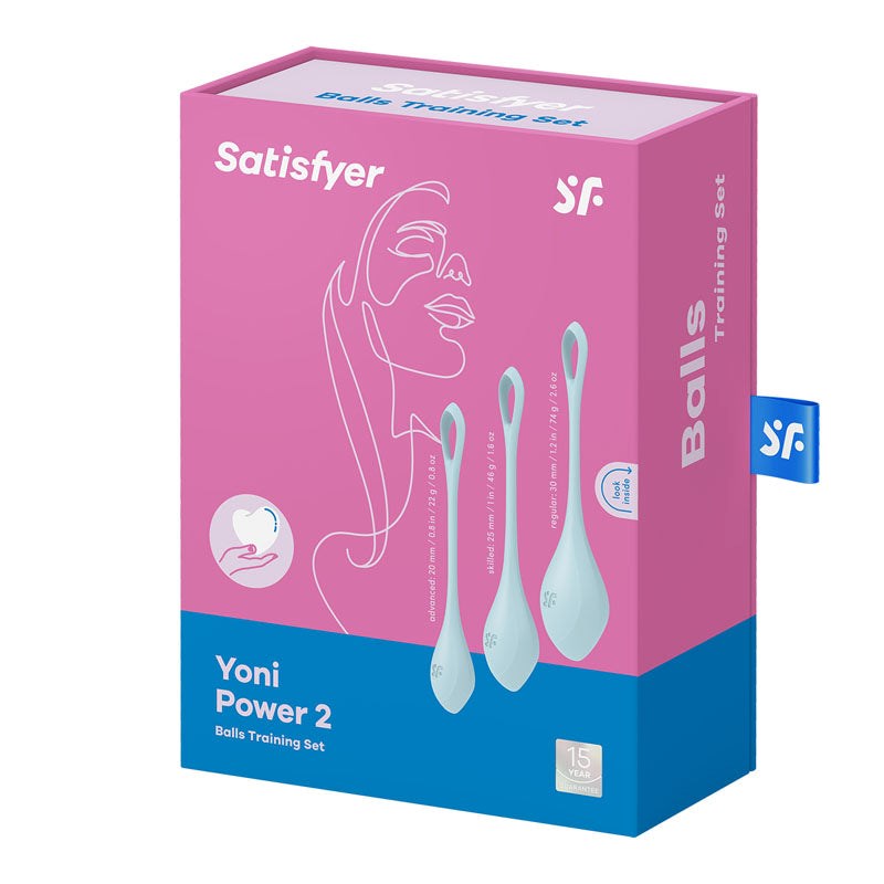 Satisfyer Yoni Power 2 Silicone Kegel Exerciser Balls Progressive Training - - Bullet Vibrators