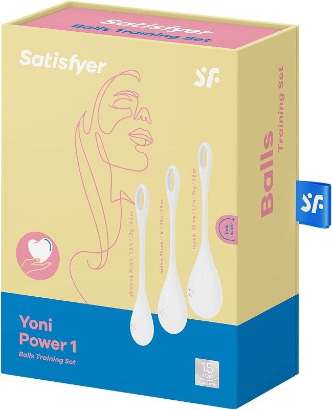 Satisfyer Yoni Power 1 Pelvic Floor Kegel Exerciser Love Balls Progressive Training - - Luxury Sex Toys