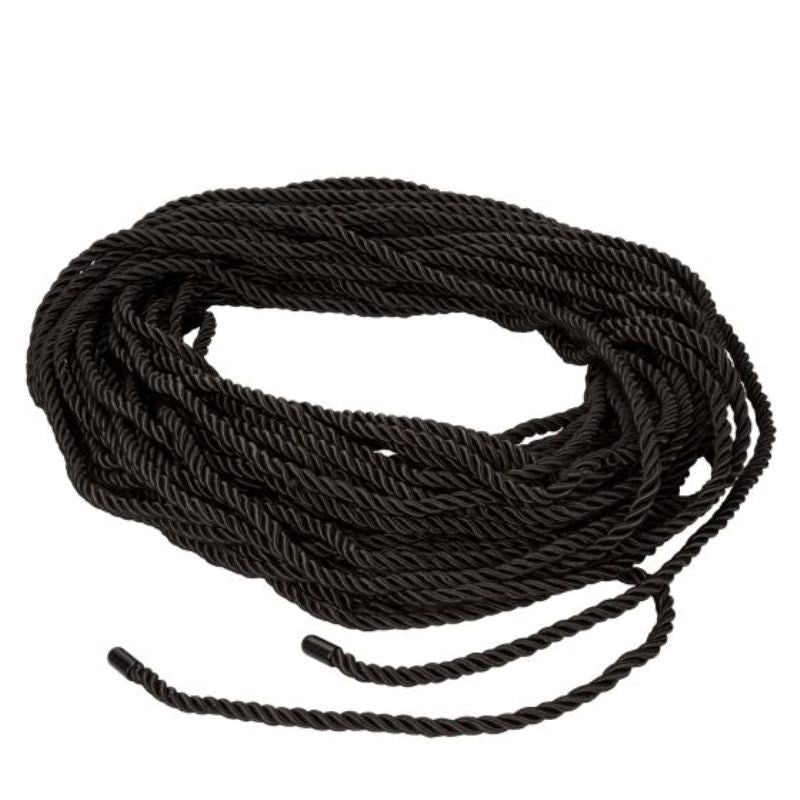 California Exotics Scandal BDSM Rope 30m Red Black Cotton Blend - Cuffs and Restraints