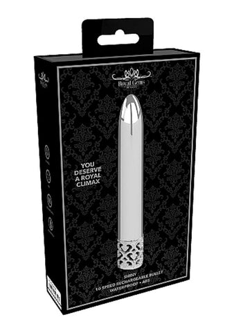Shots Toys Shiny Rechargeable ABS Bullet Vibrator with F1 Motor - Waterproof Vibrators