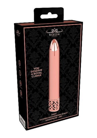 Shots Toys Shiny Rechargeable ABS Bullet Vibrator with F1 Motor - Waterproof Vibrators
