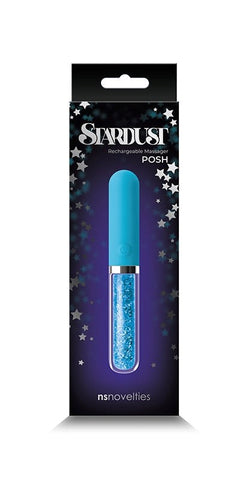 NS Novelties Stardust Posh Rechargeable Bullet Vibrator with Crystals - Glass Sex Toys