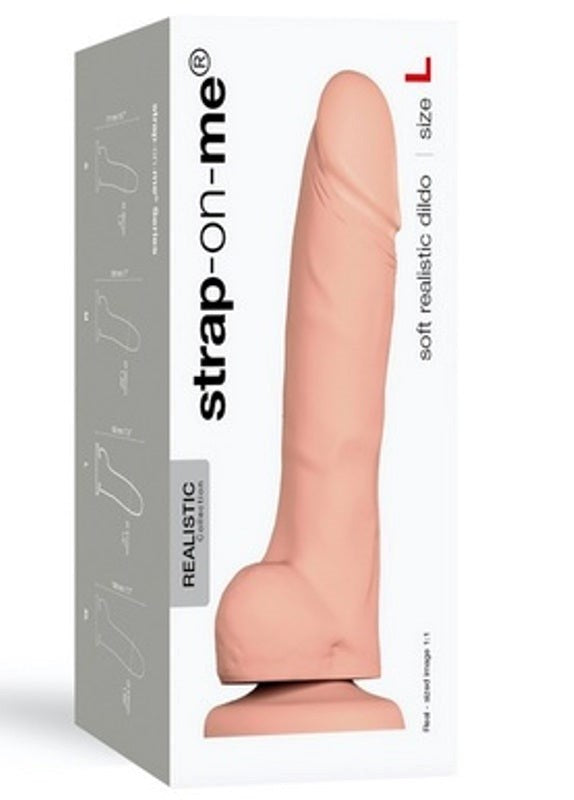 strap on me Soft Realistic Dildo Large with Textured Design - - Moulding Kits