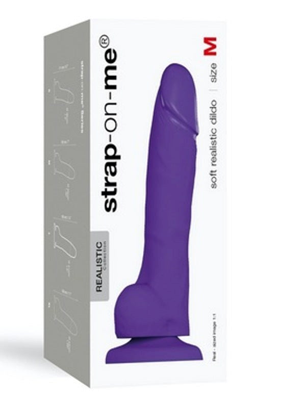 strap on me Soft Realistic Dildo Medium Lifelike Texture - - Strap On Sextoys