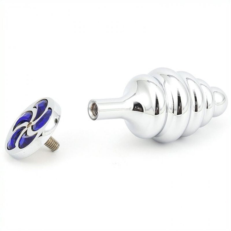 BDStyle Thread Butt Plug With Spiral Diamond Textured Anal Stimulation - Clit Ticklers and Pulsators