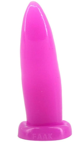 FAAK Soft and Versatile Tongue Shaped Anal Stimulator Premium Silicone Butt Plug - Realistic Dildos