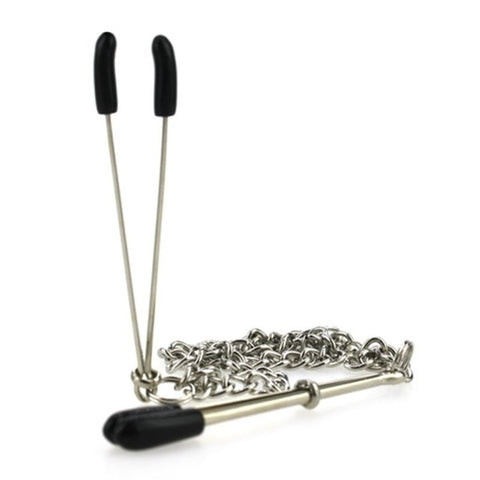 BDStyle Tweezer Clamps With Chain Nipple Stimulation - Anal Dildos