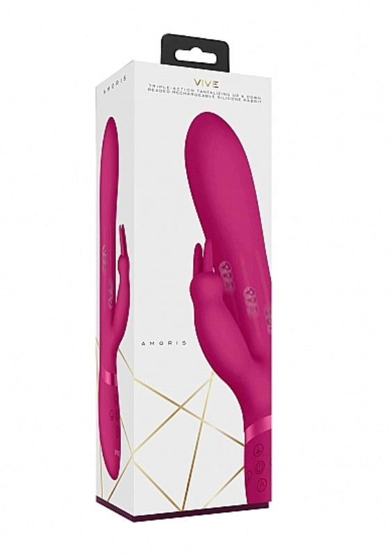 Shots Toys Vive Amoris Stimulating Beads Rabbit Vibrator with Dual Motors - - Rabbit Vibrators