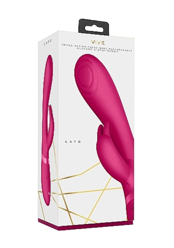 Shots Toys Vive Cato Pulse G Spot Rabbit Vibrator Dual Stimulation - - Rabbit Vibrators