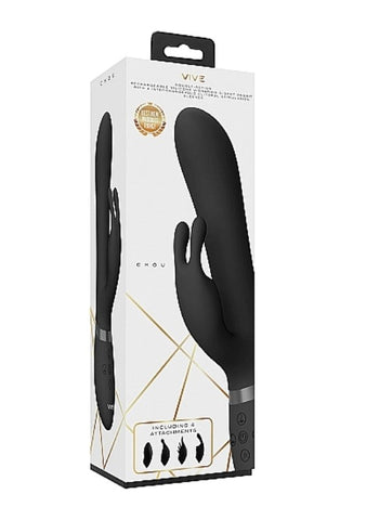 Shots Toys Vive Chou Dual Motor Rabbit Vibrator with Climax Button - Body Wands