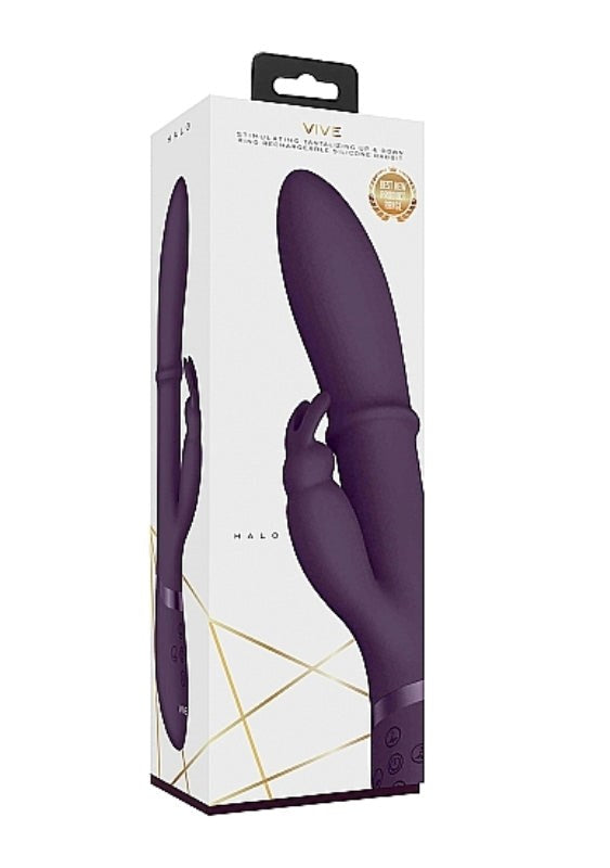Shots Toys Vive Halo Rabbit Vibrator Dual Stimulation and 10 Modes - - Non-Realistic Dildos