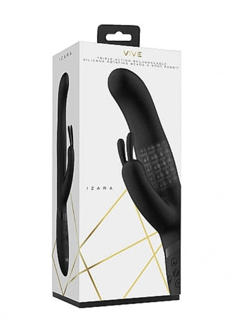 Shots Toys Vive Izara Rotating Beads Rabbit Vibrator with Dual Stimulation - Rabbit Vibrators