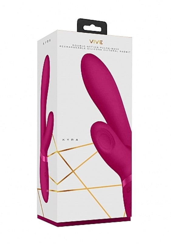 Shots Toys Vive Kyra Pulse Clitoral Rabbit Vibrator Pulse Wave Technology - - Rabbit Vibrators