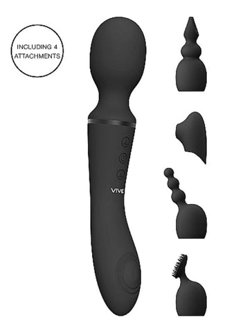 Shots Toys Vive Nami USB Rechargeable Wand Vibrator with 10 Modes - Body Wands