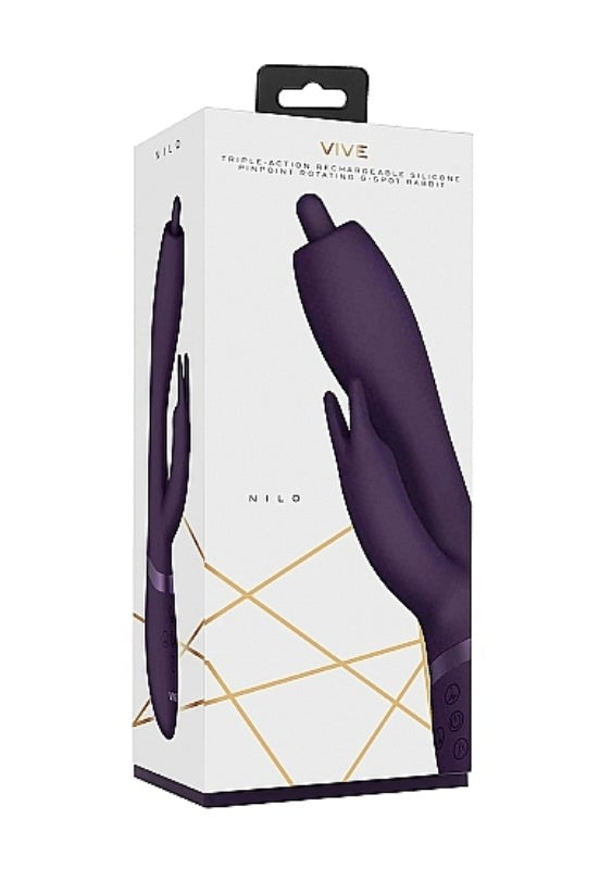 Shots Toys Vive Nilo Rabbit Vibrator with Swinging Tip for Dual Stimulation - - Body Wands