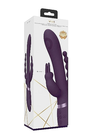 Shots Toys Vive Rini Purple Three Motor Vibrator with 10 Functions - Body Wands