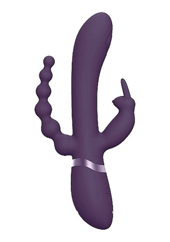 Shots Toys Vive Rini Purple Three Motor Vibrator with 10 Functions - Body Wands