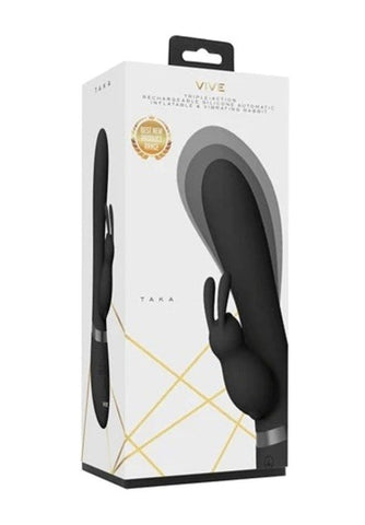 Shots Toys Vive Taka Triple Motor G Spot Vibrator with Inflation - Rabbit Vibrators