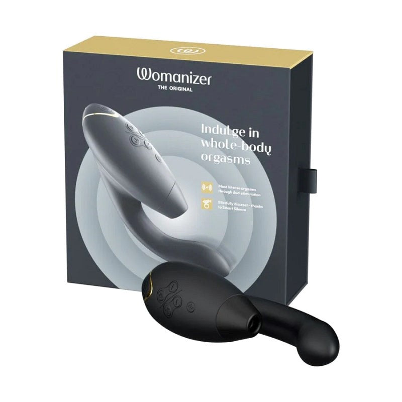 Womanizer Duo Clitoral and G Spot Vibrator with Dual Stimulation Technology - - Butt Plugs