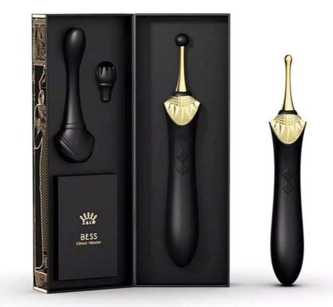 Zalo Bess Wand Vibrator with Dual Motors and Three Attachments - Strap On Sextoys