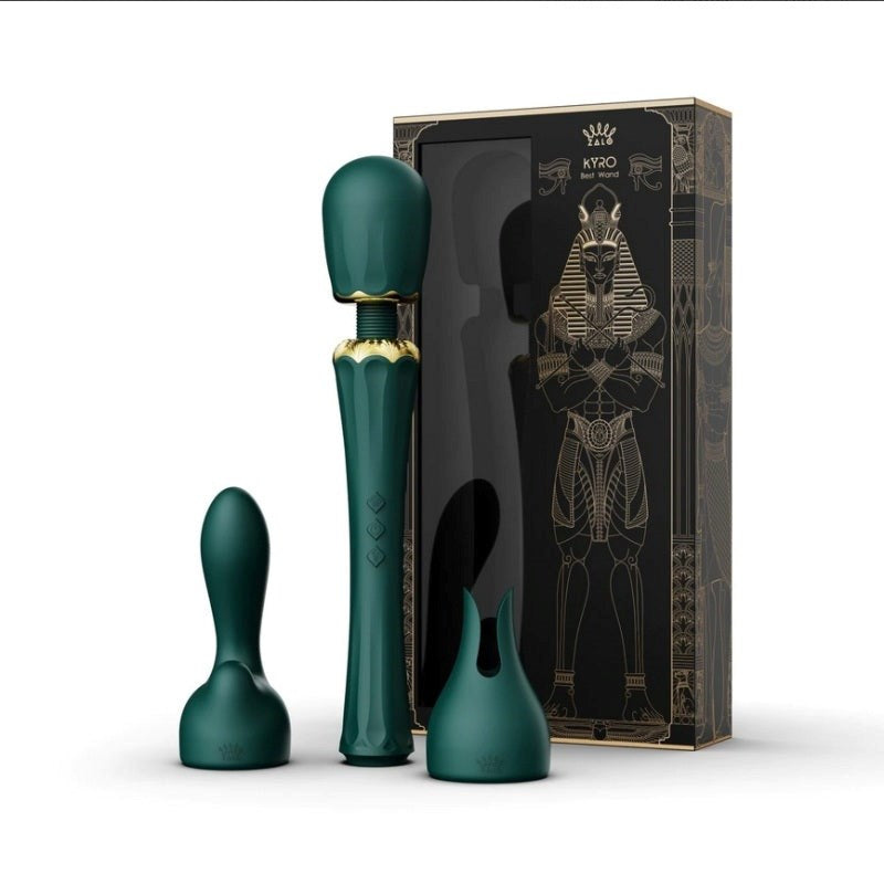 Zalo Kyro Wand Massager Egyptian Inspired Direct Power 2.0 Vibrator - - Luxury Sex Toys
