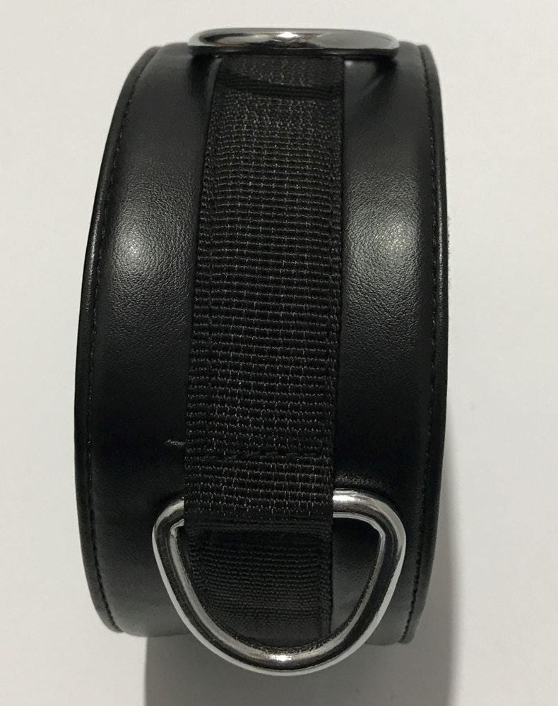 BDStyle 3 D Rings Bondage Collar Adjustable Faux Leather BDSM Restraint - Collars and Leads