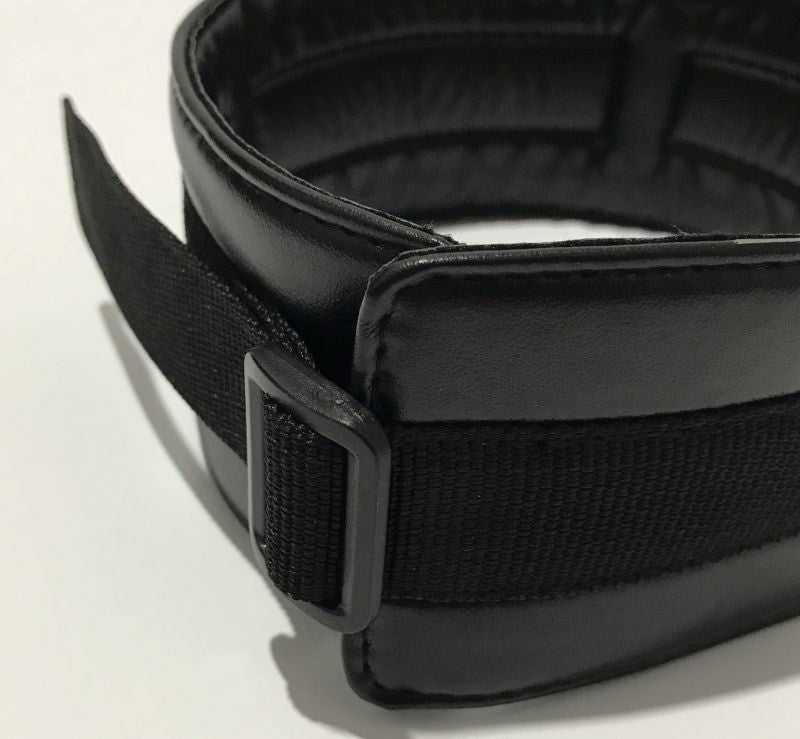 BDStyle 3 D Rings Bondage Collar Adjustable Faux Leather BDSM Restraint - Collars and Leads