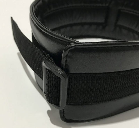 BDStyle 3 D Rings Bondage Collar Adjustable Faux Leather BDSM Restraint - Collars and Leads