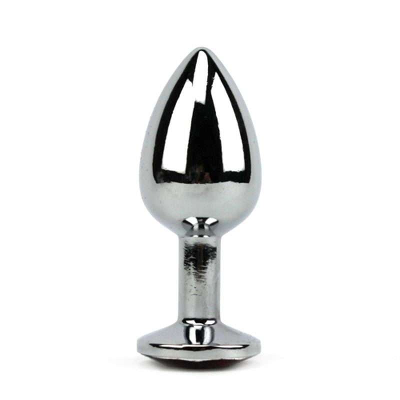 BDStyle Attractive Metal Butt Plug Small Temperature Play and Anal Stimulation - Steel Sex Toys