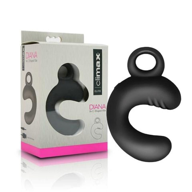 Topco Climax Elite Diana 9X C Sharped Vibe 9 Pattern Clitoral Vibrator - - Silicone Vibrators