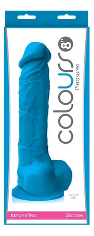 NS Novelties Colours Pleasure 8in Dildo Premium Silicone for Deep Penetration - Realistic Dildos