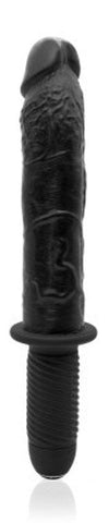 NANMA Corporation Electrifying Ecstasy Dark Stallions 8.5 Vibrating Dildo - Clit Ticklers and Pulsators