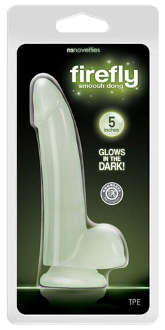 NS Novelties Firefly Smooth Glowing Dong 5 inch Glow In Dark Dildo - Strap On Sextoys