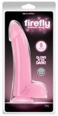 Firefly Smooth Glowing Dong 8 Inch - - Personal Massagers